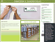 Tablet Screenshot of camiceriailquadrifoglio.com